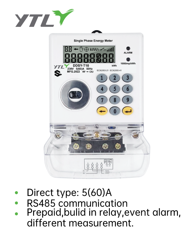 YTL 60A 1 Phase Prepayment Meter with Wifi communciation