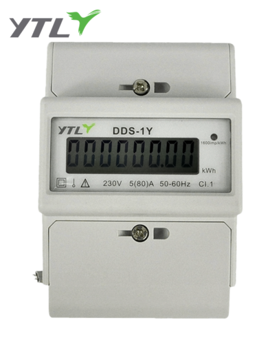 2 Wire 230V 80A 60Hz Single Phase kWh Meter 