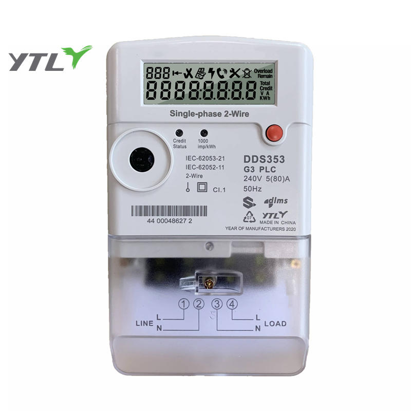 Scattered Residents Easy To Manage Single Phase Prepaid Ic Card Metering Device