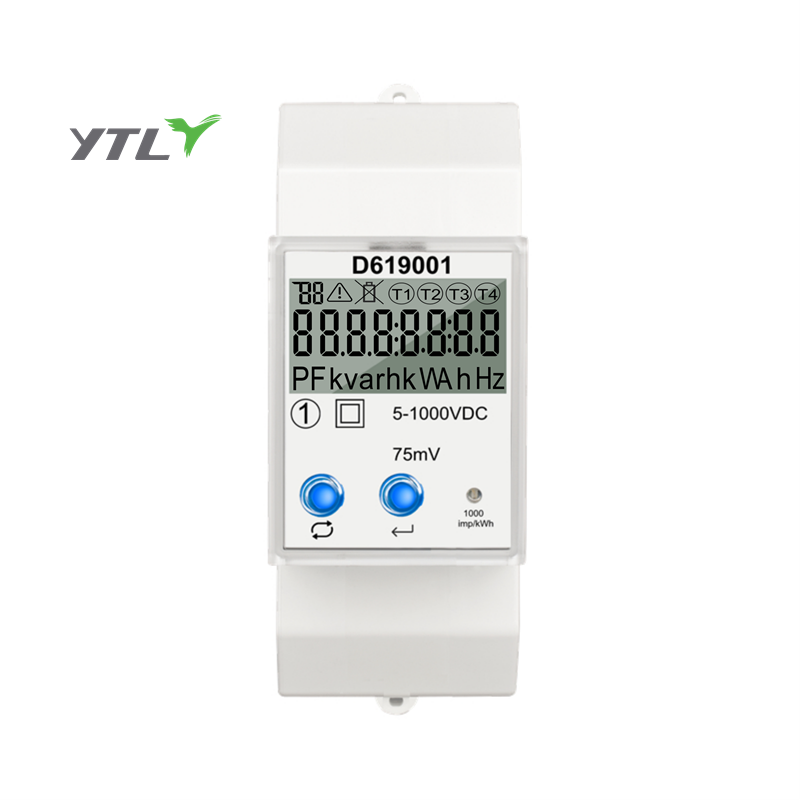 YTL DC meter DEM2D series 5~1000VDC Din-Rail 1 Phase two wires  CE Certificate Electric Energy Meter