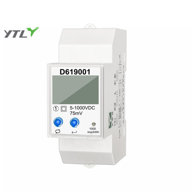 YTL DC meter DEM2D series 5~1000VDC Din-Rail 1 Phase two wires  CE Certificate Electronic energy meter