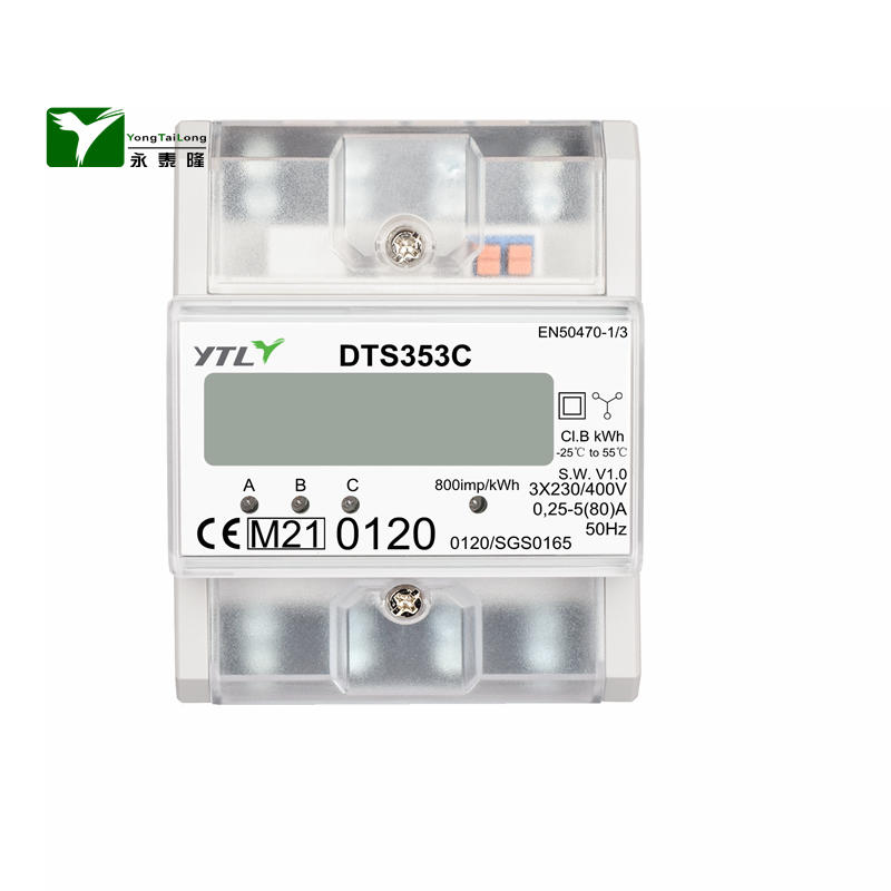 YTL Company DTS353C MAX 80A DIN Rail 3P 4 Model Electricity Meter MID B+D Certificate