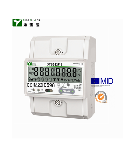 YTL DTS353F 3*230/400V DIN rail IEC Energy Power Meter MID B+D Certified multiple Channel