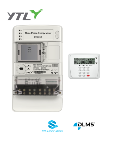 YTL prepaid meter 10(100)A Split Type 3 Phase 4 Model fourfold tariffs IDIS Approved electricity Meter