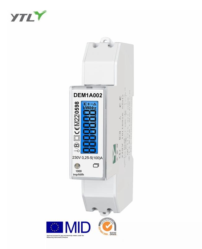 RS485 Modbus Protocl Active Single Phase AC Grid electricity meter