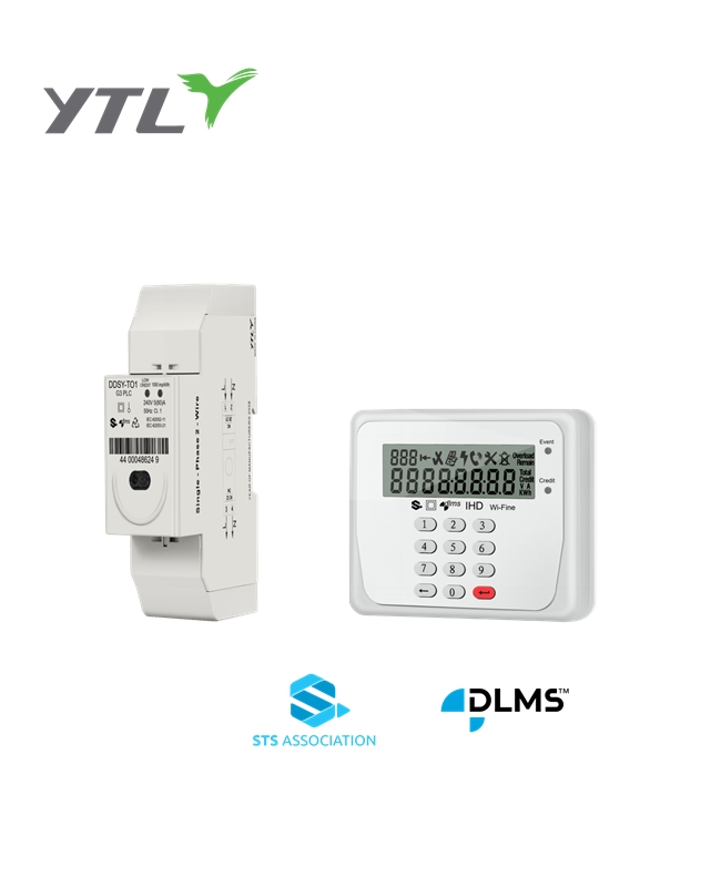 YTL prepaid meter Smart DIN rail Singlephase 2 Wire IR Remote Prepaid Electronic
