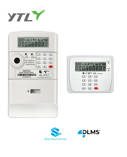 YTL 1p prepaid STS Certified Keypad Smart kWh meter