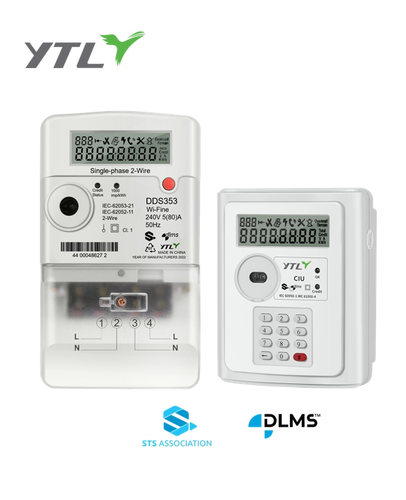 YTL prepaid meter 5(80)A Split Type IDIS Certified Prepayment Electricity Energy
