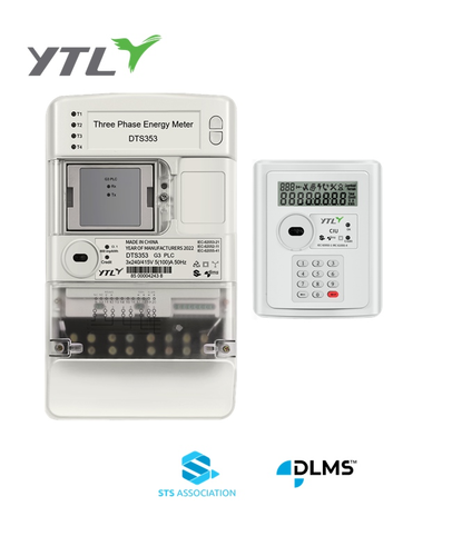 YTL STS 5/100A Split Type 3P 4 wire Dual Tariffs IDIS Certified electricity Meter