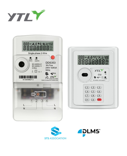 YTL prepaid meter Split Type 1P 2 module  Smart Watt hour meter module
