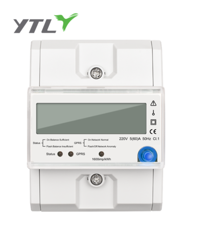 YTL Din-Rail 1 Phase 1 module Two Channel Electronic Power meter