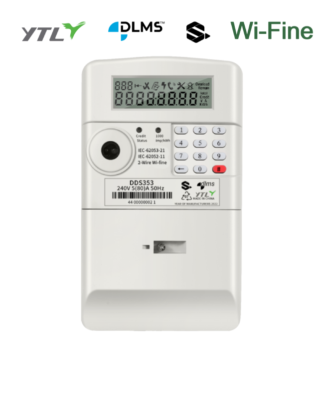 YTL STS Prepaid Wi-Fine Energy Meter Single Phase Wall Mounted ODM