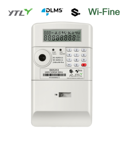 YTL China 80A Wall mounted 1P 1 Wire Digital KWH Meter STS Approved