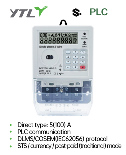 YTL DLMS Electricity Meter Split Type PLC Communication