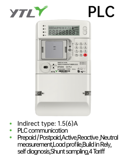 YTL Prepaid Meter Machine Split Type Power Monitor Meter PLC Communication
