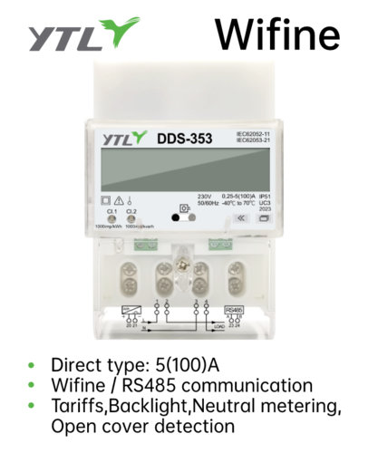 YTL Energy Meter Smart Single Phase with Wifine communication