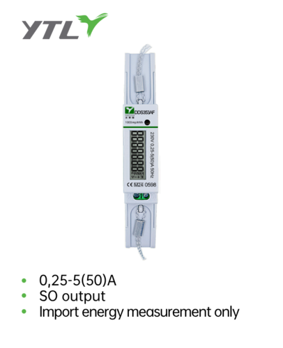 YTL DDS353 DIN Rail Single Phase One Wire Submeter Company Power Meter 