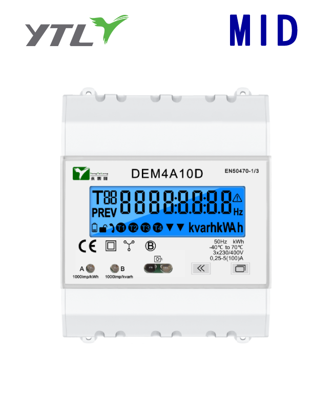YTL DEM4A Three Phase Meter Mbus Sub Meter 