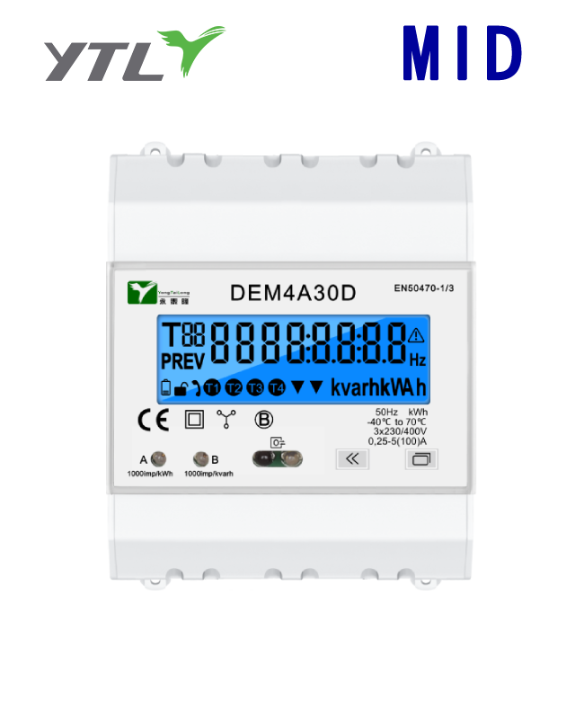 YTL DEM4A   Three Phase 4 Model m-Bus Iot Energy Meter