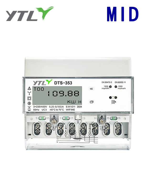 Three-Phase Four-Wire Smart Electricity Meter with RS485 